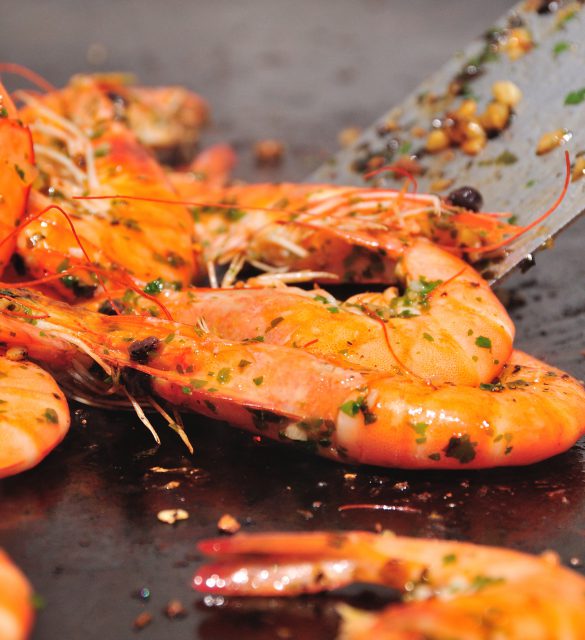 Crevettes  la plancha