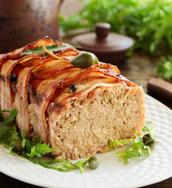 Terrine of meat and chicken liver.