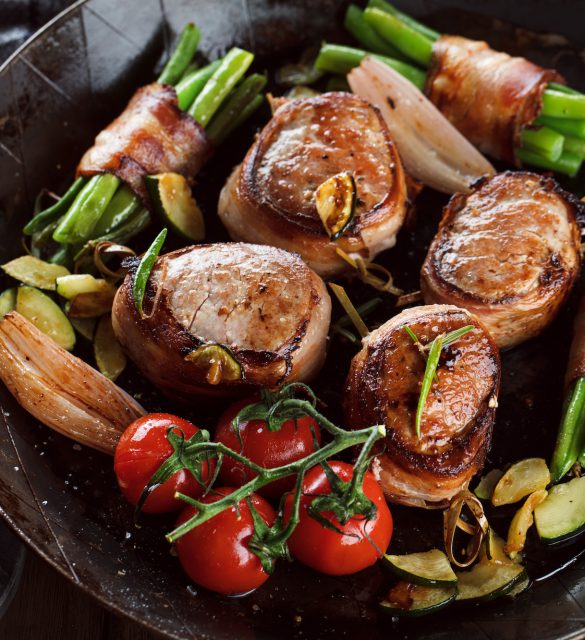 Schweinefilet in speckmantel (gourmet gericht)