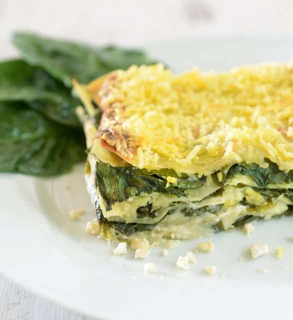 Blattspinat-Lasagne