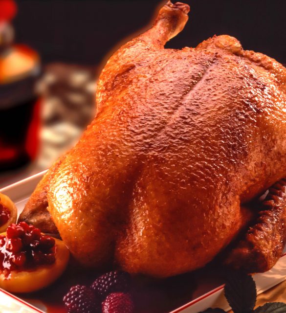 Gänsebraten Lecker angemachter, knuspriger Gänsebraten