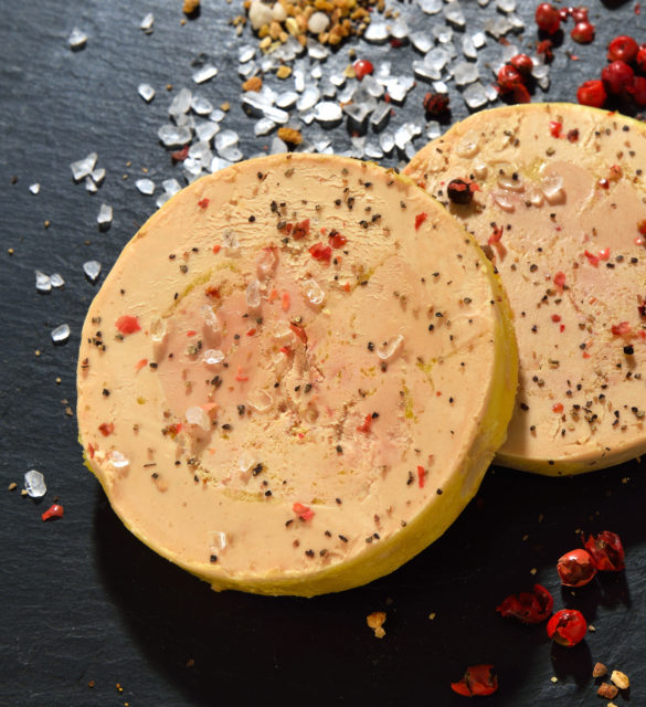 foie gras sur une ardoise